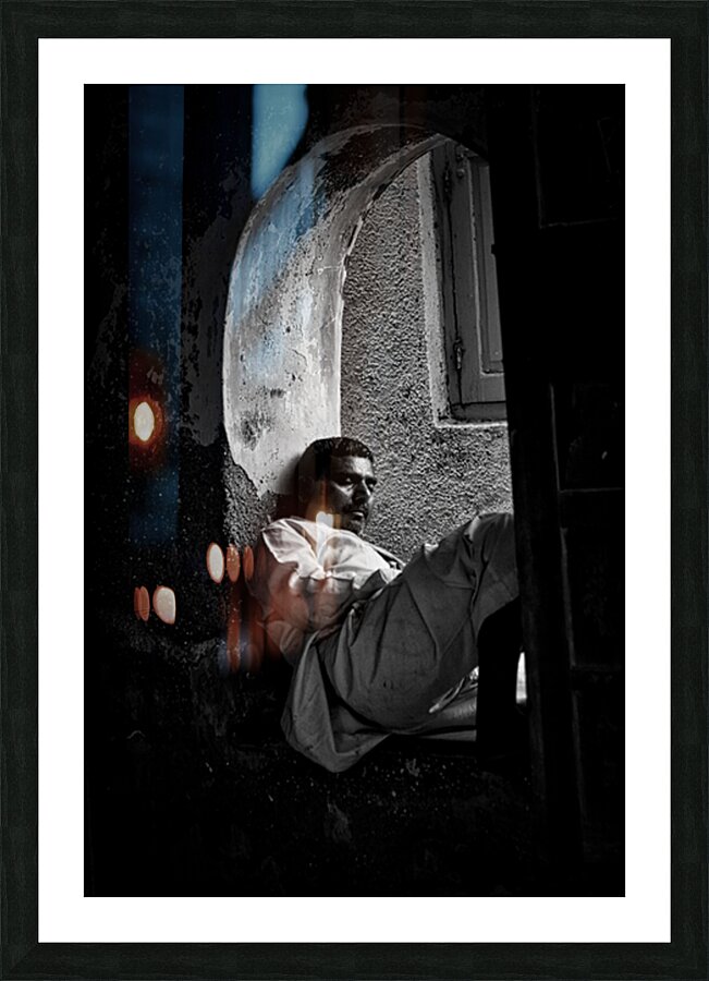 Resting by the Window Picture Frame print