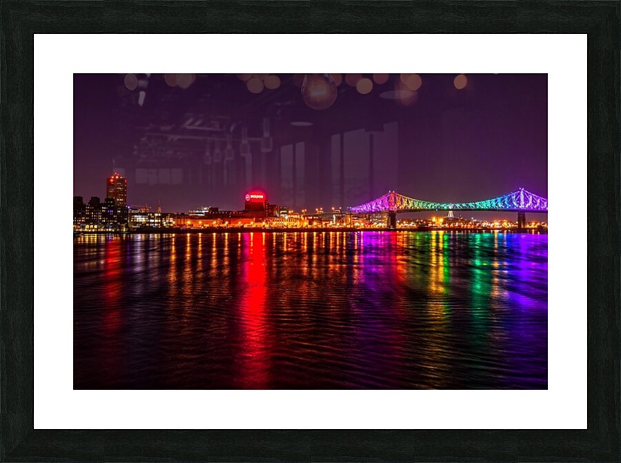 City Lights on the St. Lawrence Picture Frame print