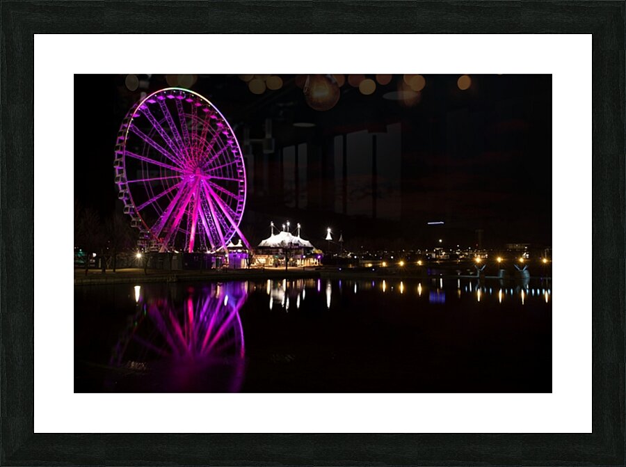 Night Magic at the Old Port – Montreal Picture Frame print