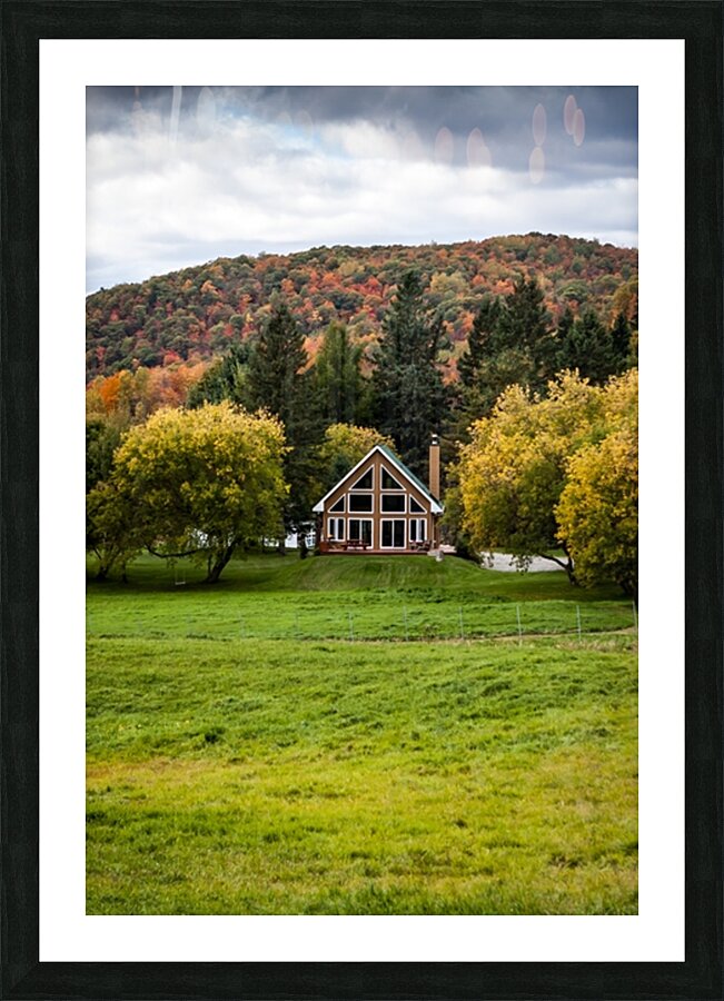 Autumn Cabin Escape Picture Frame print