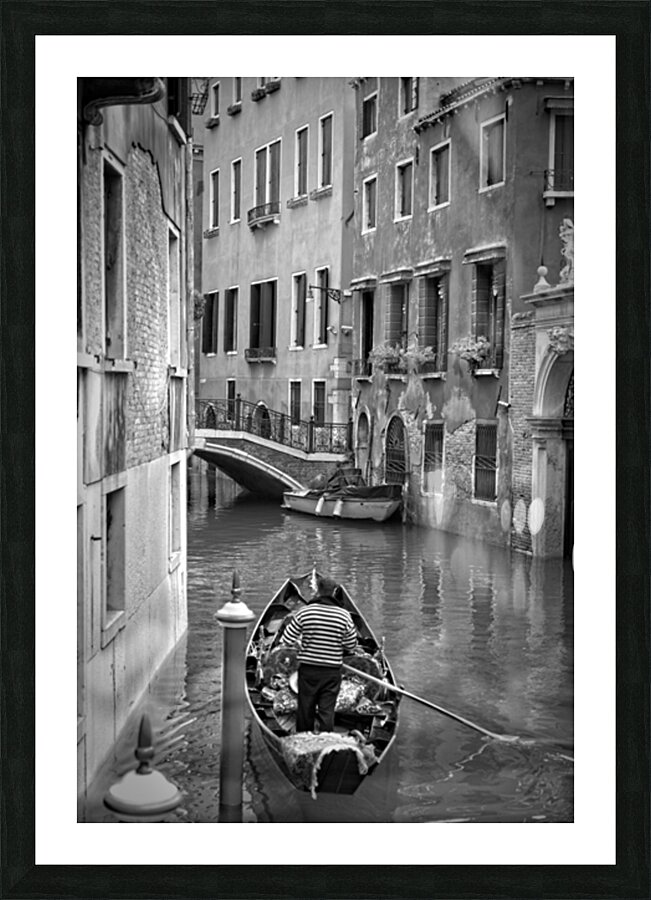 Canal Serenade Picture Frame print