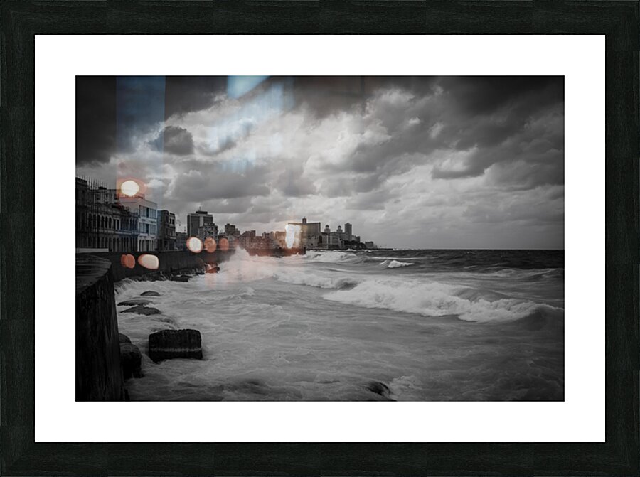 Storm at the Malecon Picture Frame print
