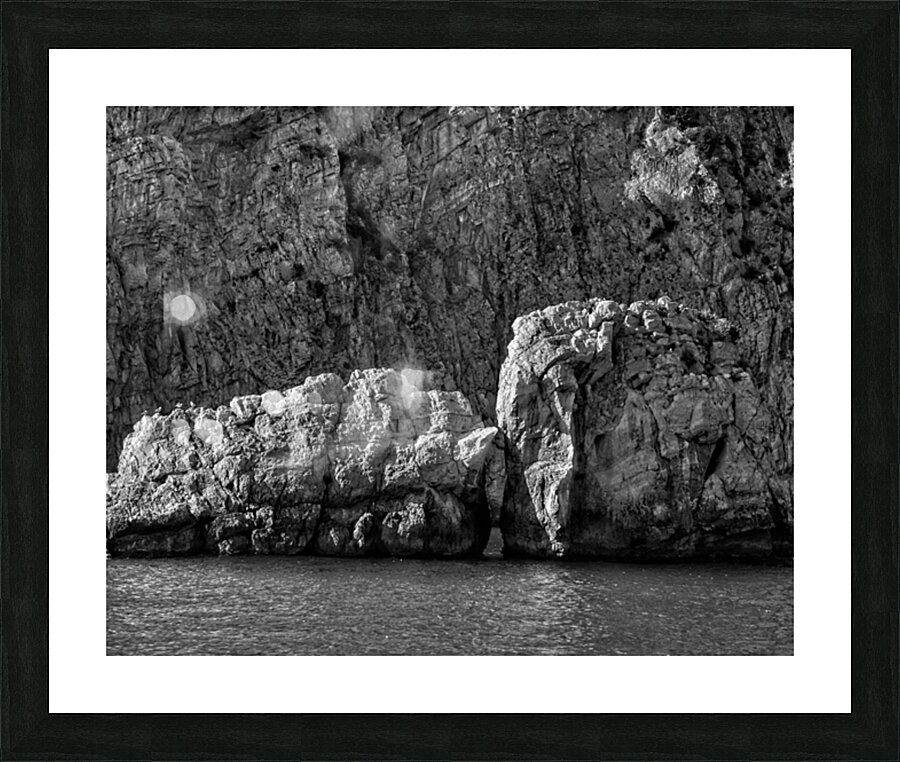 Stone Giants by the Sea Picture Frame print