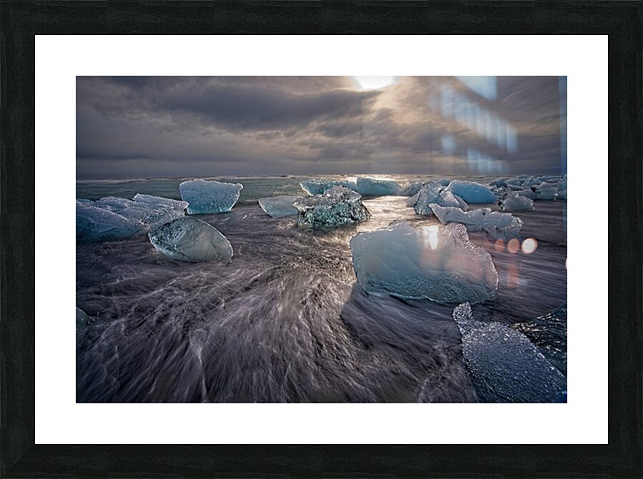 Diamond Beach Picture Frame print