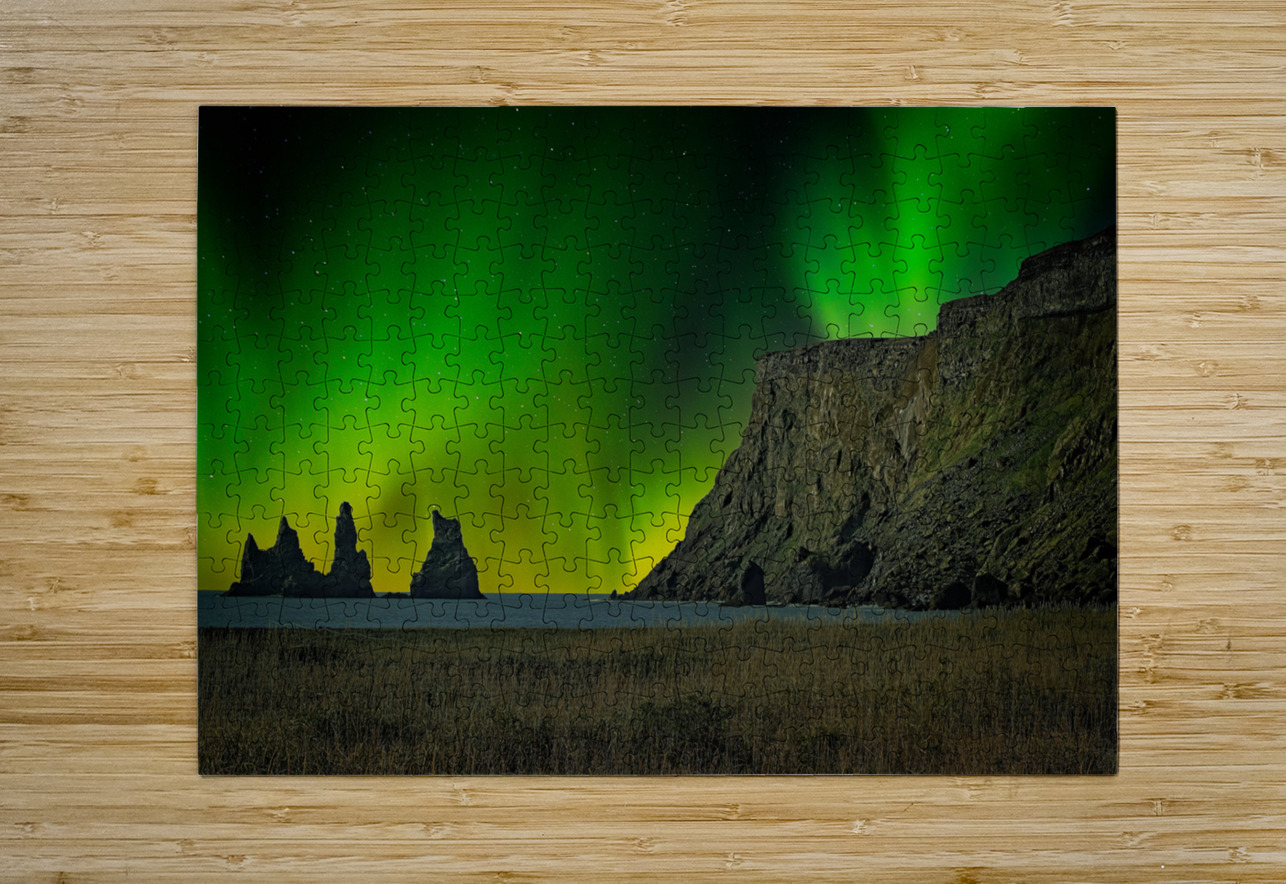 Emerald Skies Over Iceland Chirag Pandya Puzzle printing