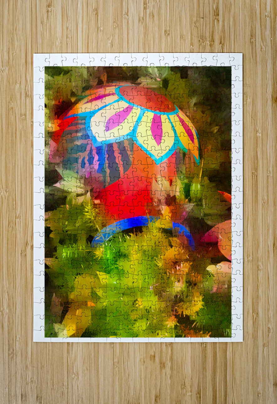 Painted Garden Vase Chirag Pandya Puzzle printing