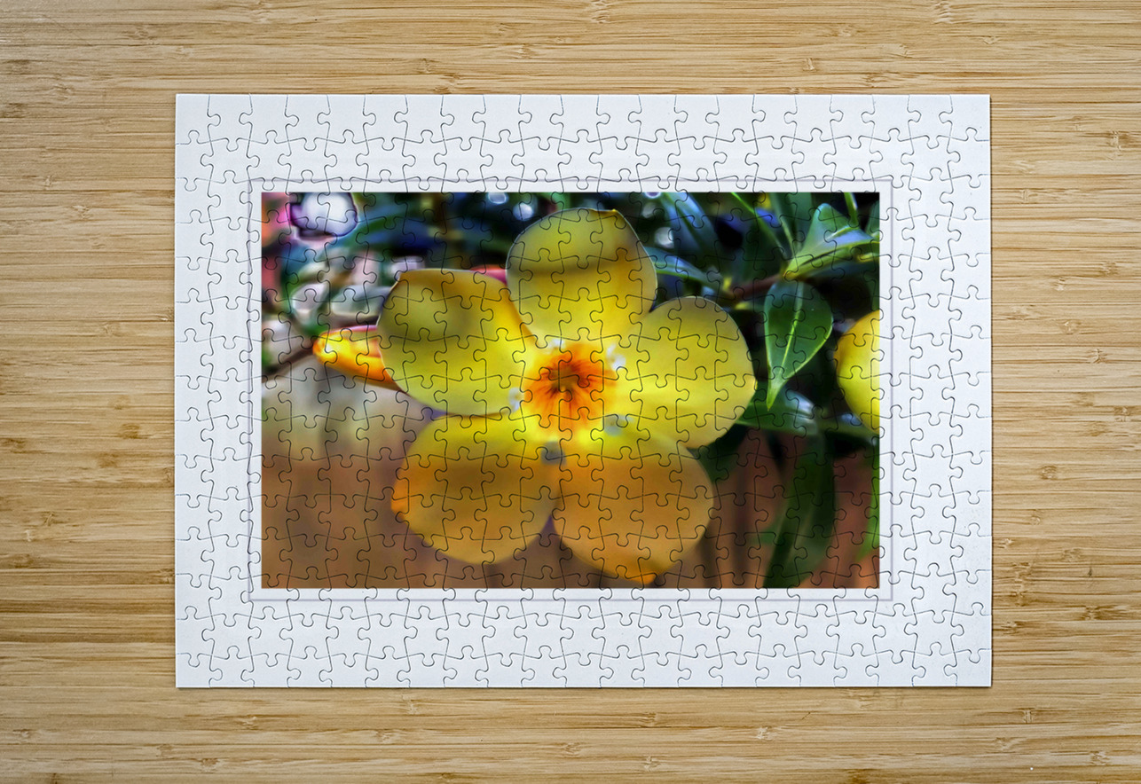 Yellow Flower Glow Chirag Pandya Puzzle printing