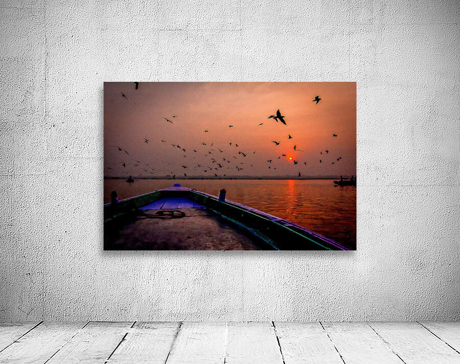 Dawn Flight Over Still Waters Wall Preview