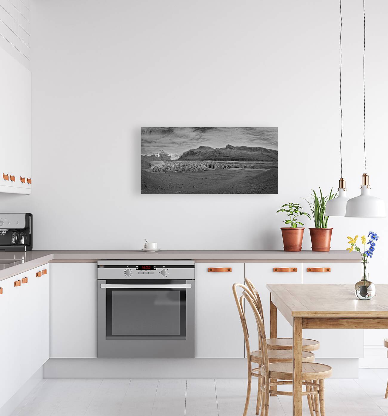 Glacier Across the Valley Reproduction