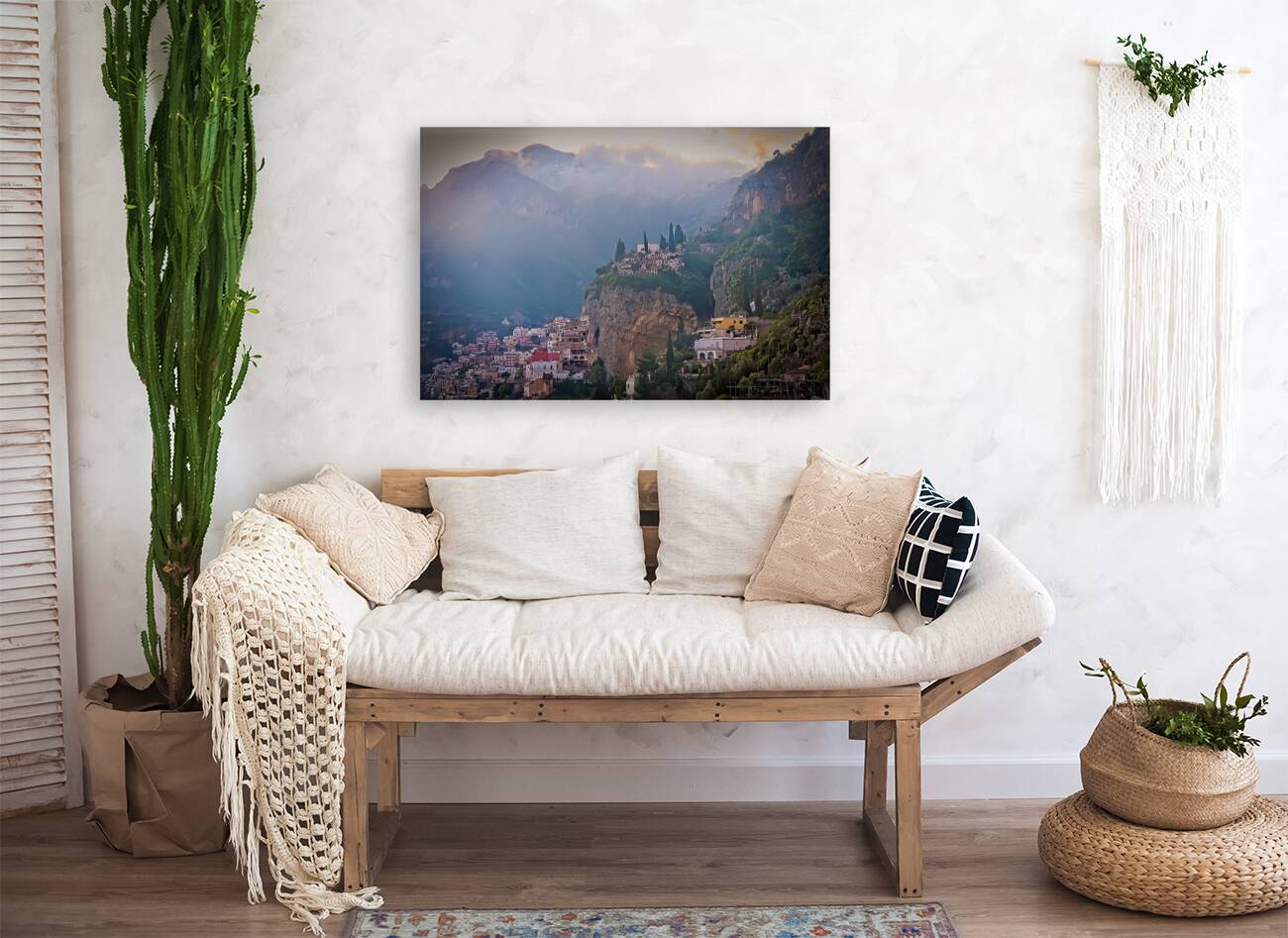 Cliffside Dawn Over Amalfi Reproduction