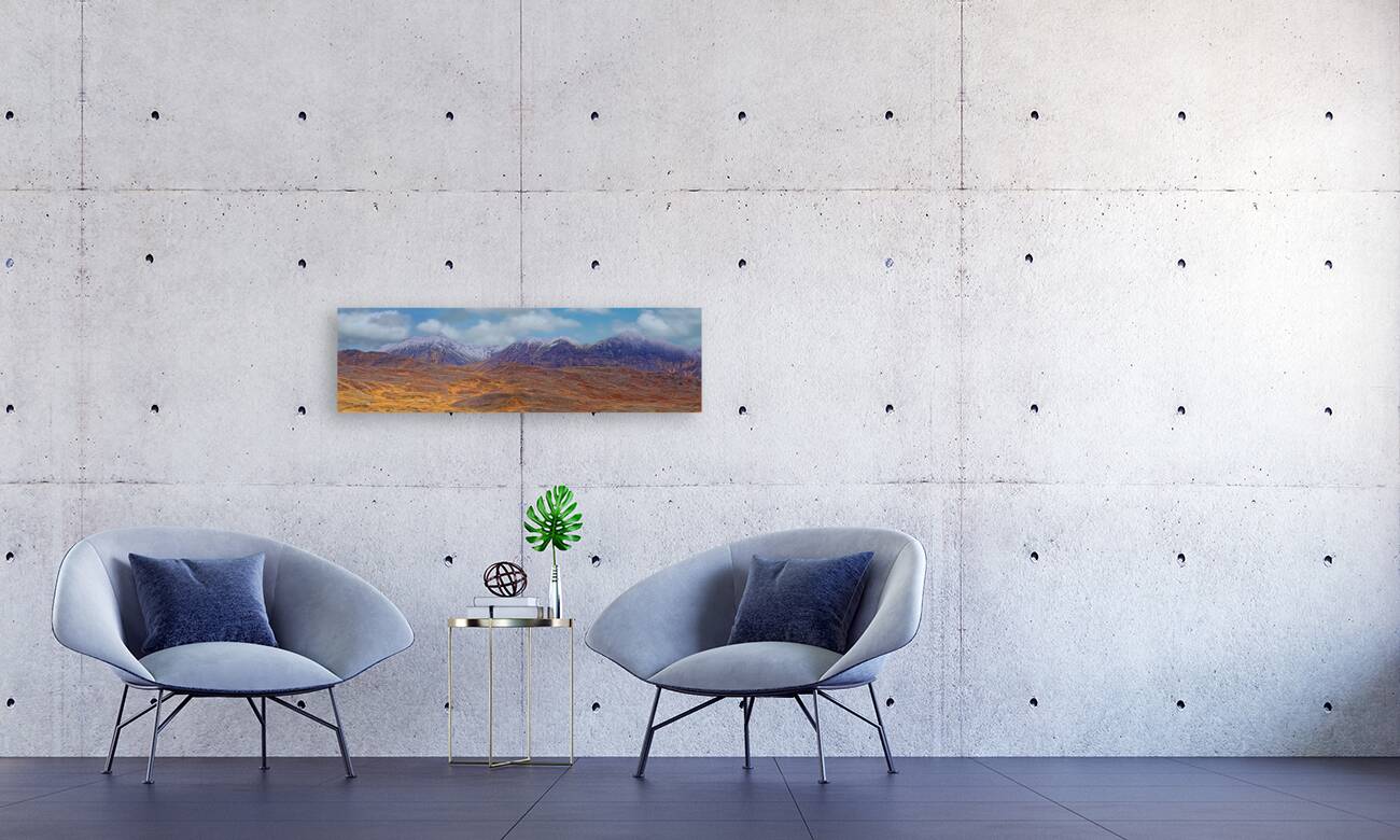 Snow-Capped Mountain Range Reproduction