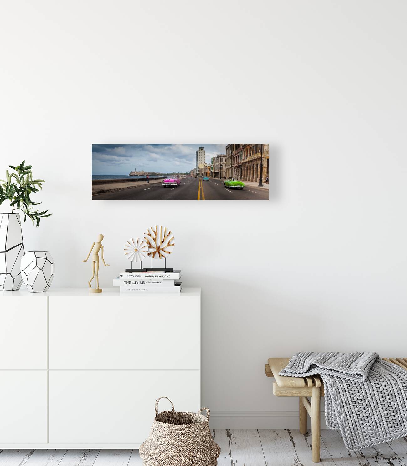 Classic Cars on the Malecon Reproduction