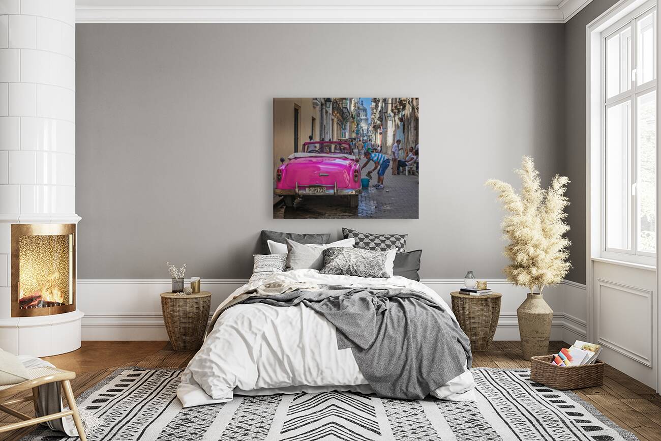 Washing the Pink Convertible Reproduction