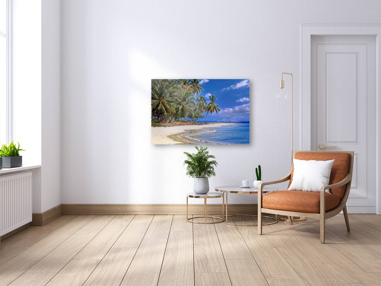 Tropical Shoreline Paradise Reproduction