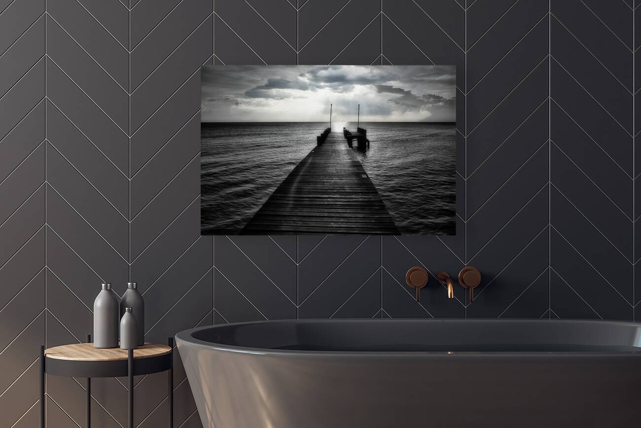 Pier Into the Light Reproduction