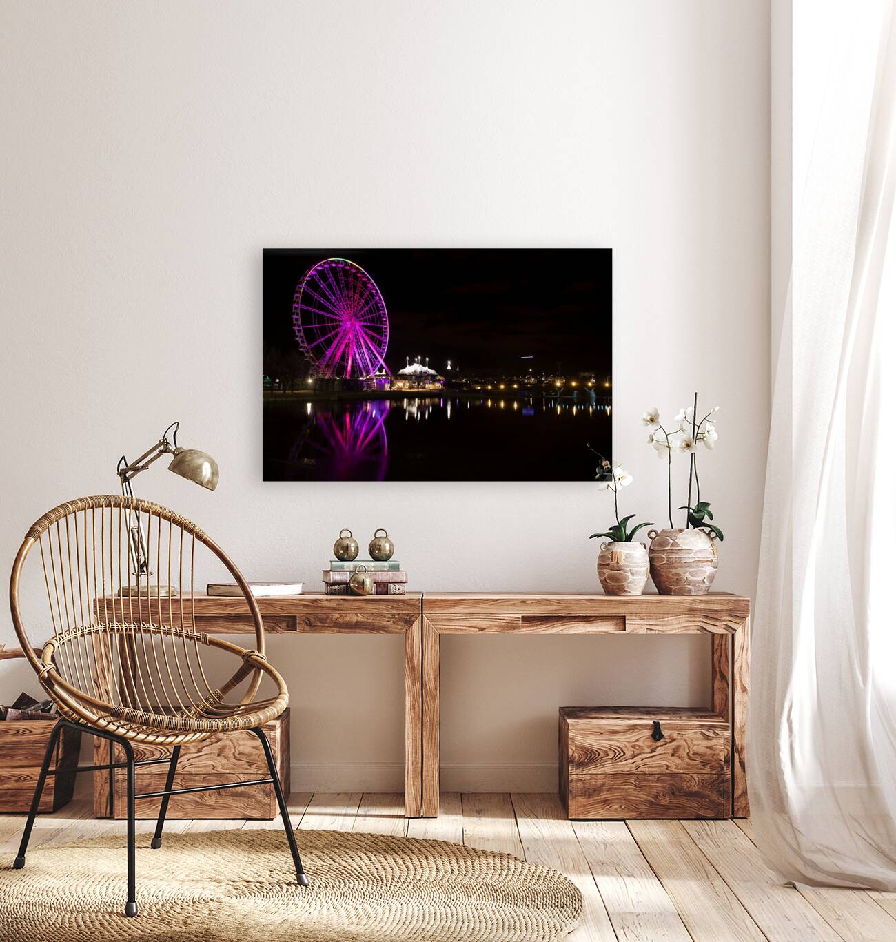 Night Magic at the Old Port – Montreal Reproduction