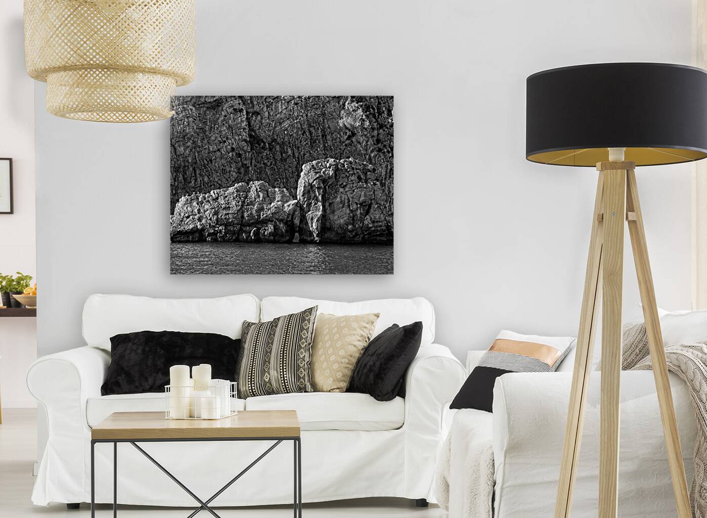 Stone Giants by the Sea Reproduction