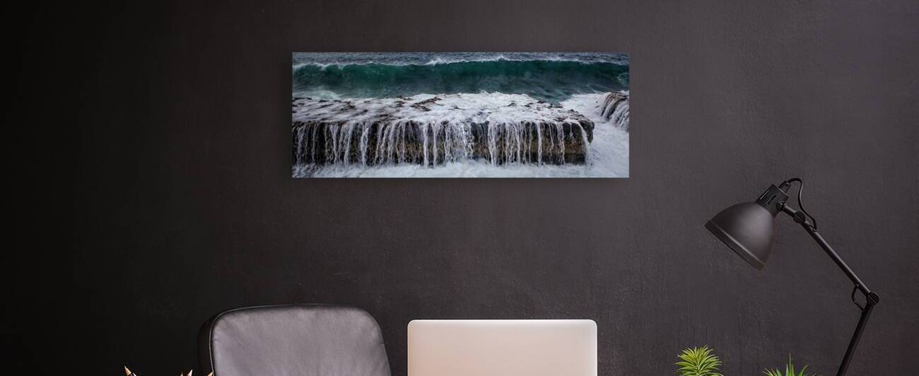 Ocean Wave Over Rock Shelf by Chirag Pandya