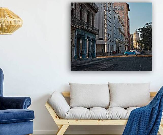 Blue Car at Sunrise by Chirag Pandya