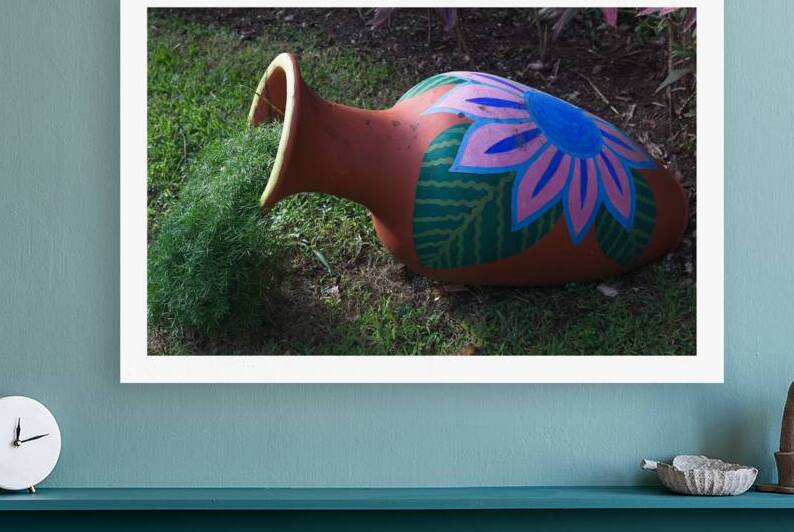 Painted Garden Pot by Chirag Pandya