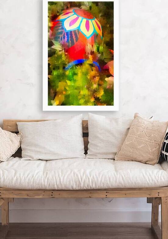 Painted Garden Vase by Chirag Pandya