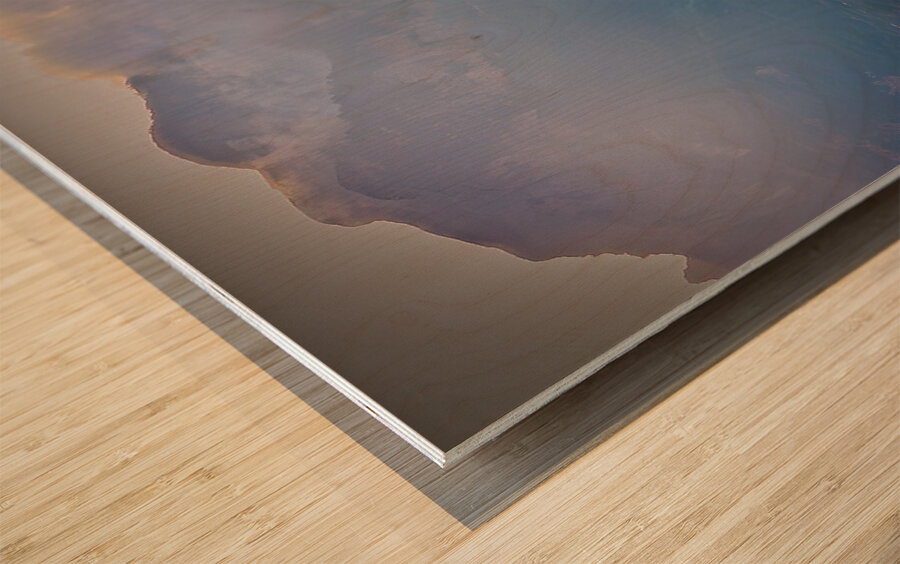 Cliffside Dawn Over Amalfi Wood print