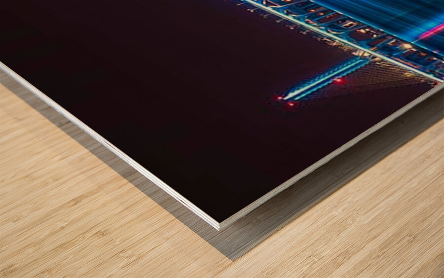 Champlain Bridge Montreal Wood print