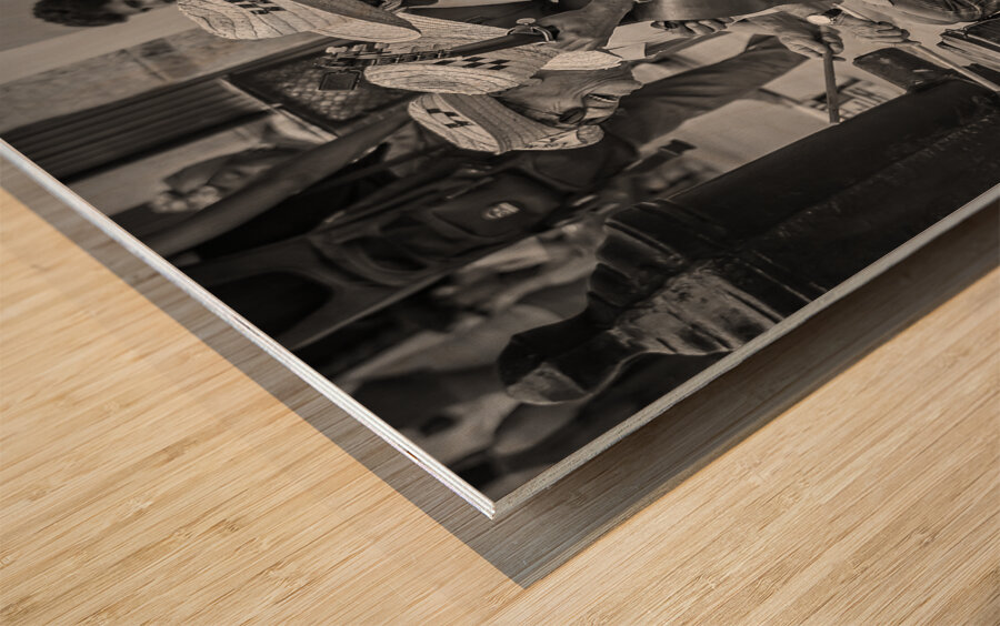 Street Serenade Wood print