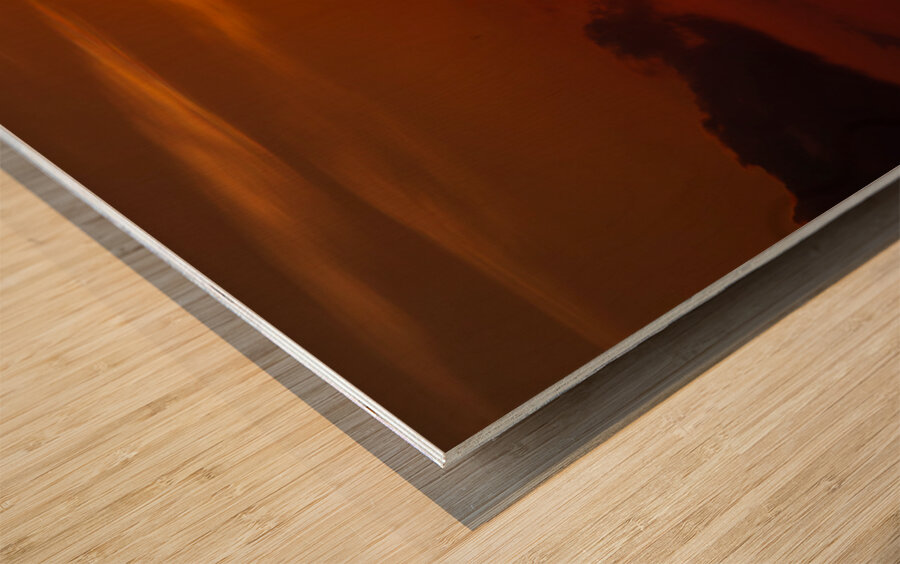 Ember Horizon Wood print