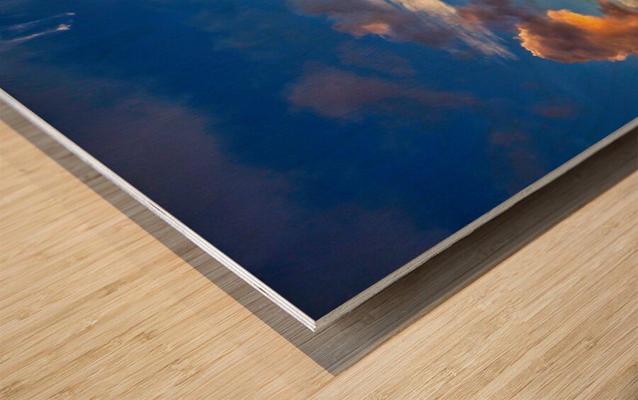 Morning Radiance Over the Sea Wood print