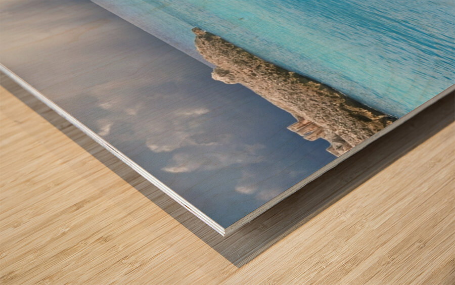 Heaven’s Light on Turquoise Waters Wood print