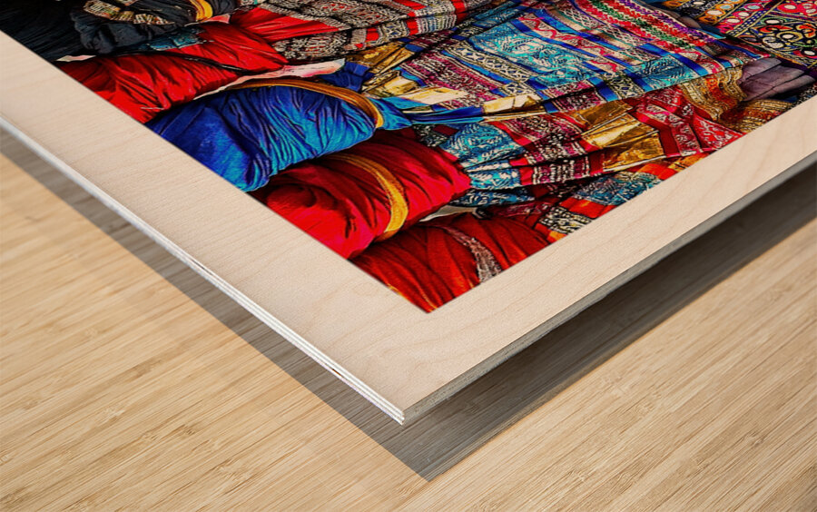 Rainbow Skirts Wood print