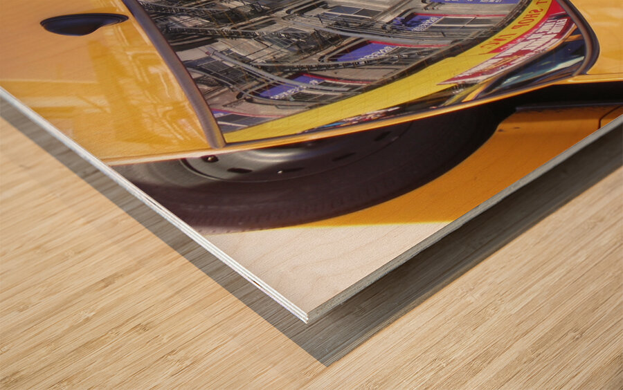 City Reflections Wood print