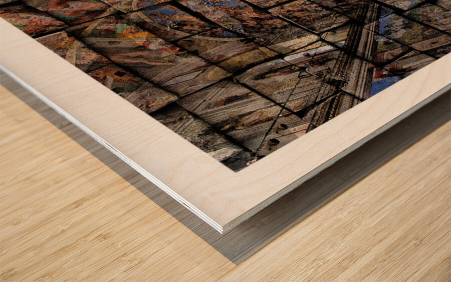 Masterpiece Mosaic Wood print