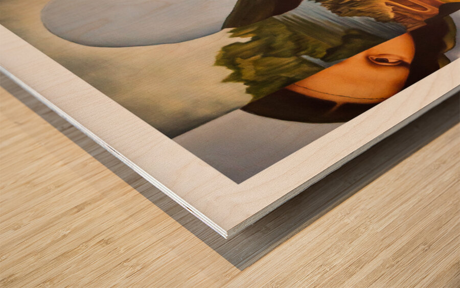 Hidden Mona Wood print