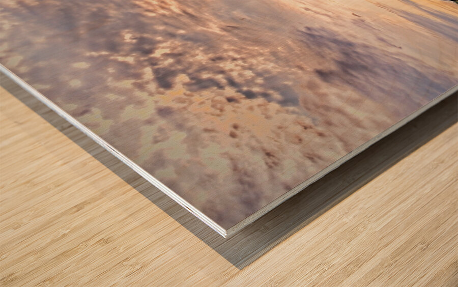 Golden Hour Over the Meadow Wood print